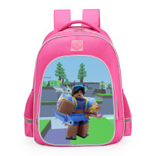 Roblox BedWars Axolotl Amy School Backpack Rucksack