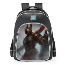 Smite Achilles Knight Of Mordred Skin School Backpack