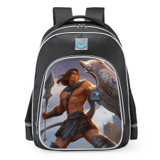 Smite Achilles Myrmidon Skin School Backpack