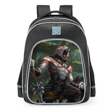 Smite Achilles Tigers Fury Skin School Backpack