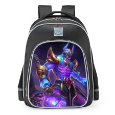 Smite Anubis Cosmic Power Skin School Backpack