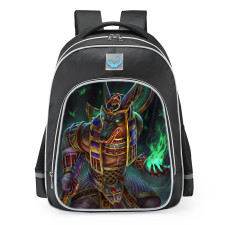 Smite Anubis Golden Skin School Backpack