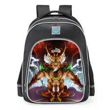 Smite Ao Kuang Dragon King Skin School Backpack