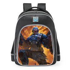 Smite Ares Hired Gun Skin School Backpack