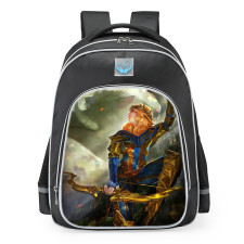 Smite Artemis Golden Skin School Backpack
