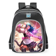 Smite Artemis Kitty Cafe Skin School Backpack