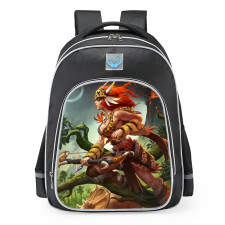 Smite Artemis Primal Huntress Skin School Backpack
