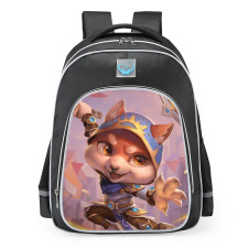 Smite Amaterasu Chibi Inu Skin School Backpack