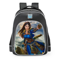 Smite Amaterasu Golden Skin School Backpack