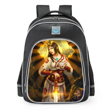 Smite Amaterasu Shinning Heaven Skin School Backpack