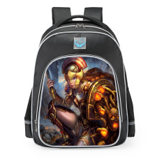 Smite Athena Shield Of The Gorgon Skin School Backpack