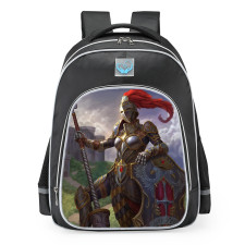 Smite Athena Knight Of Wisdom Skin School Backpack