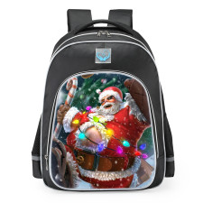 Smite Bacchus Father Chrishmash Skin School Backpack