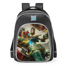 Smite Bacchus Drunkyard Skin School Backpack