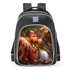 Smite Bacchus Regal Reveler Skin School Backpack
