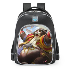 Smite Bacchus Sushi Neko Skin School Backpack