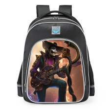 Smite Baron Samedi Voodoo Rock Skin School Backpack