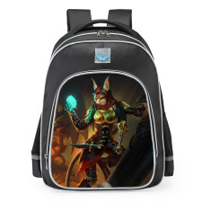 Smite Bastet Shadow Claw Skin School Backpack