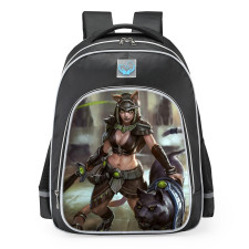 Smite Bastet Dominatrix Skin School Backpack