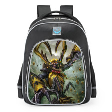 Smite Ah Muzen Cab Killer Bee Skin School Backpack