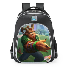 Smite Cernunnos The GOAT Skin School Backpack