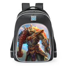 Smite Cernunnos Jurassic Slasher Skin School Backpack