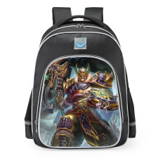 Smite Chaac Storm Jarl Skin School Backpack