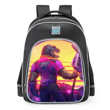 Smite Chaac Radical Rex Skin School Backpack
