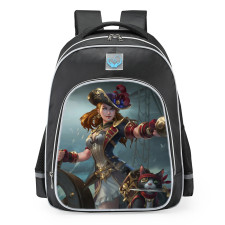 Smite Chang'e Pirate Admiral Skin School Backpack