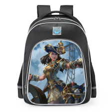 Smite Chang'e Pirate Queen Skin School Backpack