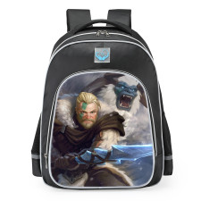 Smite Cu Chulainn WintersCurse Skin School Backpack