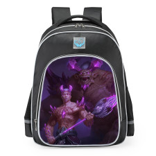 Smite Cu Chulainn Fiendish Rage Skin School Backpack