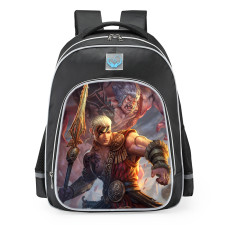 Smite Cu Chulainn Hound Of Ulster Skin School Backpack