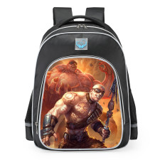 Smite Cu Chulainn Wasteland Skin School Backpack