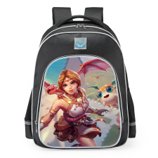 Smite Discordia Dragon Keeper Skin School Backpack