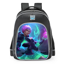Smite Discordia Pixel Chaos Skin School Backpack