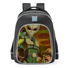 Smite Ah Puch Galactic Invader Skin School Backpack