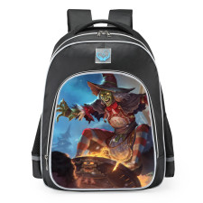 Smite Baba Yaga Gingerdread Skin School Backpack