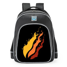 Fire Merch Logo School Backpack