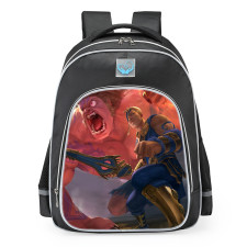 Smite Cu Chulainn Golden Skin School Backpack