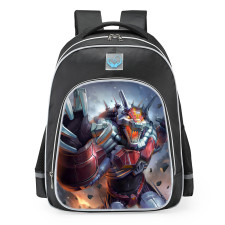 Smite Fenrir Metal Carnage Skin School Backpack