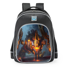 Smite Fenrir Molten Machina Skin School Backpack