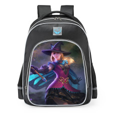 Smite Freya Witching Hour Skin School Backpack