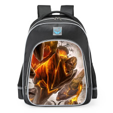Smite Geb Molten Fury Skin School Backpack