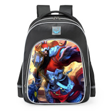 Smite Guan Yu Unstoppable Blade Skin School Backpack