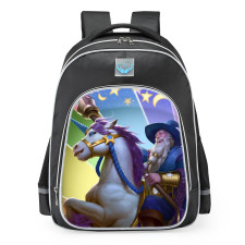 Smite Guan Yu Guan Unicorn Skin School Backpack