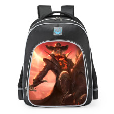Smite Hachiman Tombstone Rider Skin School Backpack
