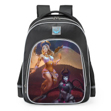 Smite Hel Inner Demon Skin School Backpack