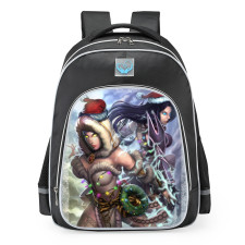 Smite Hel Jingle Skin School Backpack