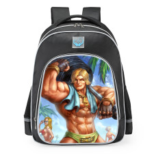 Smite Hercules Hunkules Skin School Backpack